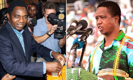 lungu vs hichilema Zambia: La Comisión Electoral anuncia la victoria de Lungu